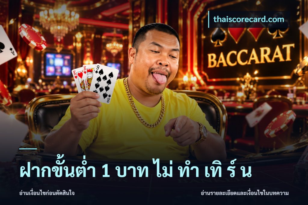 ฝากขั้นต่ำ 1 บาท ไม่ ทำ เทิ ร์ น