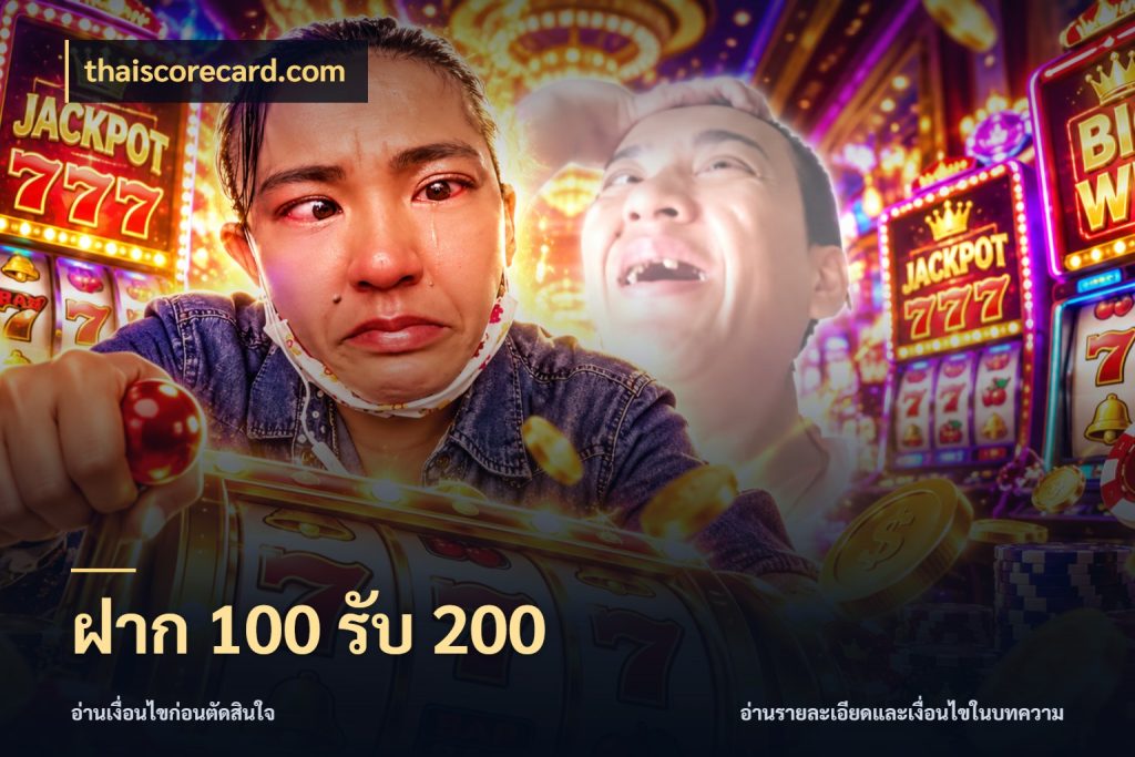 ฝาก 100 รับ 200 สายโบนัสเลือกจังหวะสนุกได้อย่างไร ในมุม thaiscorecard.com