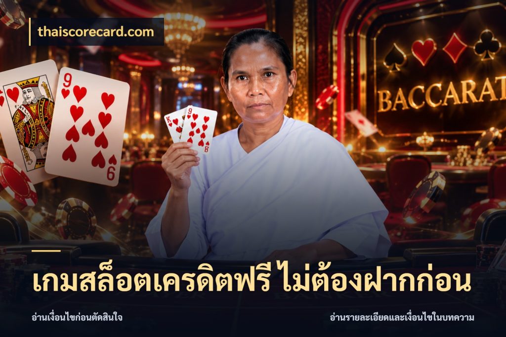 เกมสล็อตเครดิตฟรี ไม่ต้องฝากก่อน เครดิตแต่ละรูปแบบมีมุมไหนให้ดู กับ thaiscorecard.com