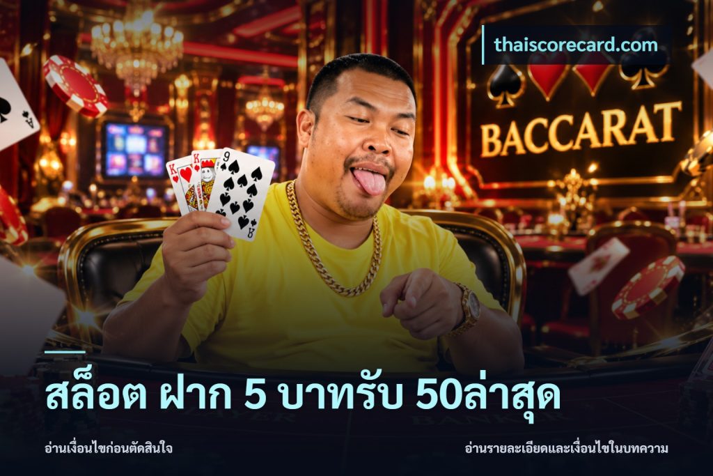สล็อต ฝาก 5 บาทรับ 50ล่าสุด