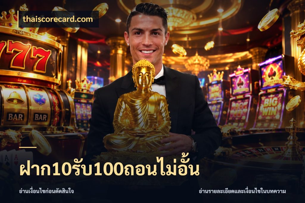 ฝาก10รับ100ถอนไม่อั้น ยอดฝากและยอดรับในมุมของคนชอบลุ้น กับ thaiscorecard.com