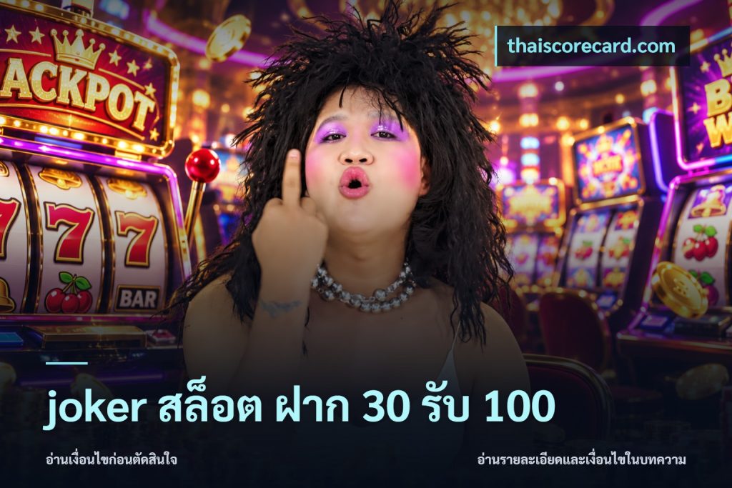 joker สล็อต ฝาก 30 รับ 100