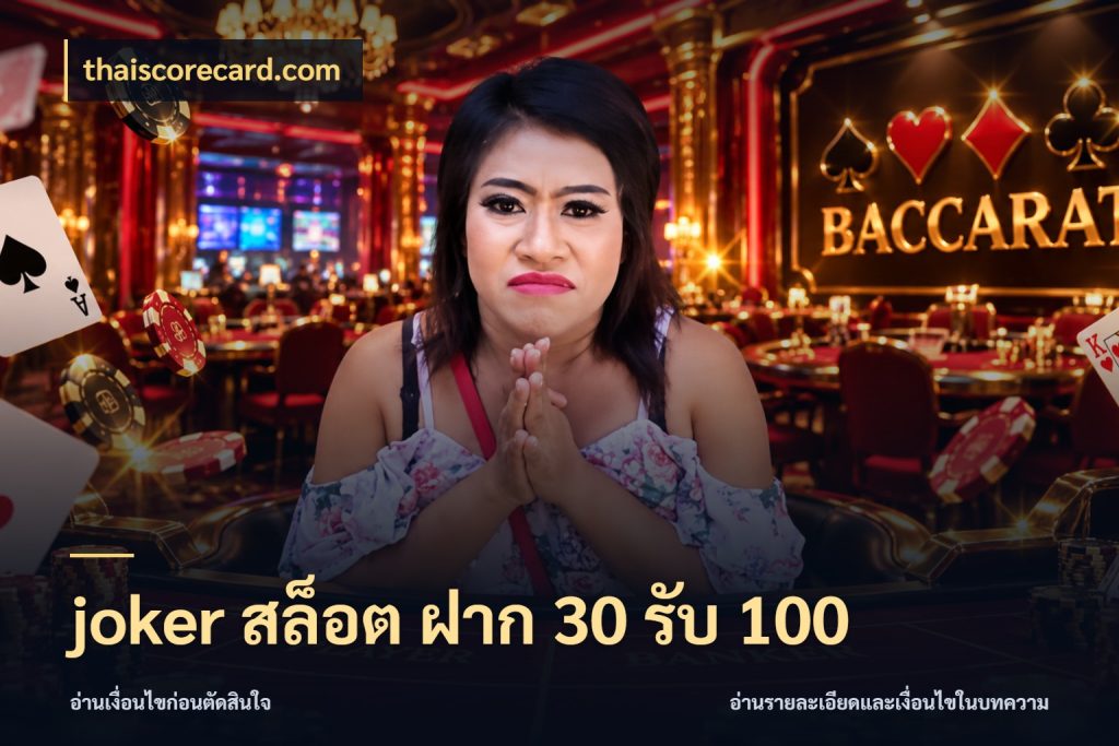 joker สล็อต ฝาก 30 รับ 100 thaiscorecard.com จับประเด็นยอดรับก่อนเลือกความสนุก