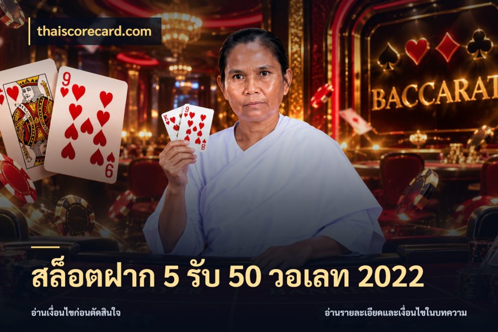 สล็อตฝาก 5 รับ 50 วอเลท 2022 รูปแบบโบนัสกับสิทธิ์ของสายเกม กับ thaiscorecard.com