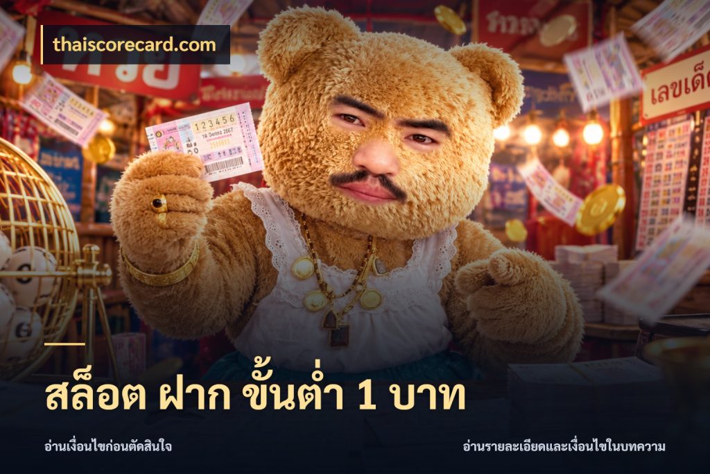 สล็อต ฝาก ขั้นต่ำ 1 บาท ยอดเริ่มต้นน่าจับตากับสิทธิ์ที่เกี่ยวข้อง สไตล์ thaiscorecard.com