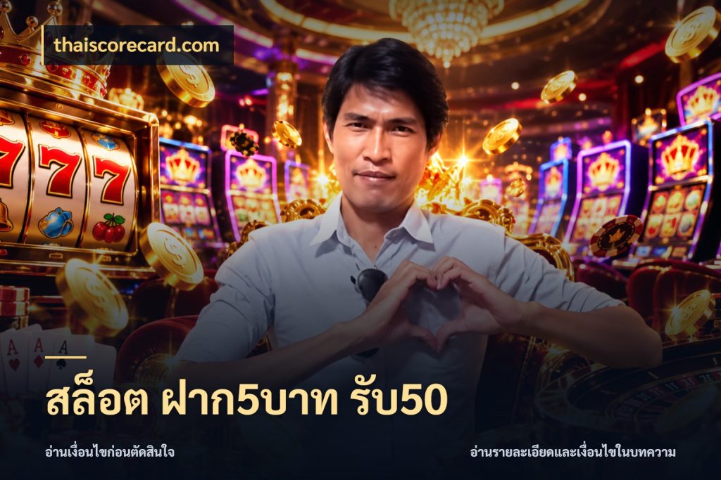 สล็อต ฝาก5บาท รับ50 thaiscorecard.com ยอดฝากและยอดรับในมุมของคนชอบลุ้น