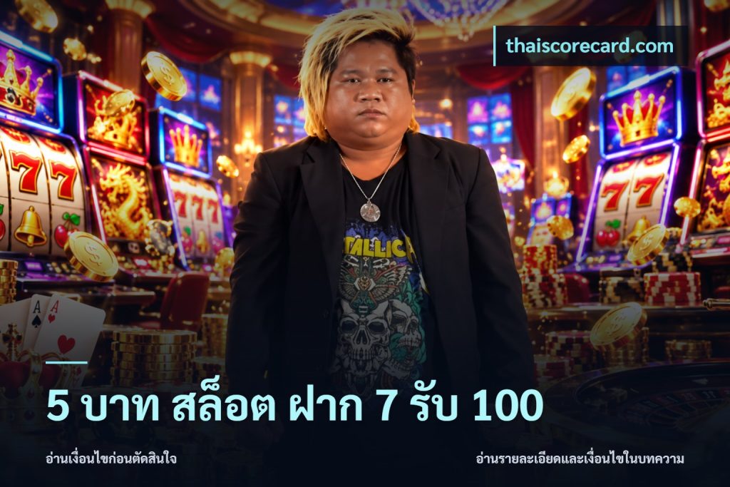 5 บาท สล็อต ฝาก 7 รับ 100