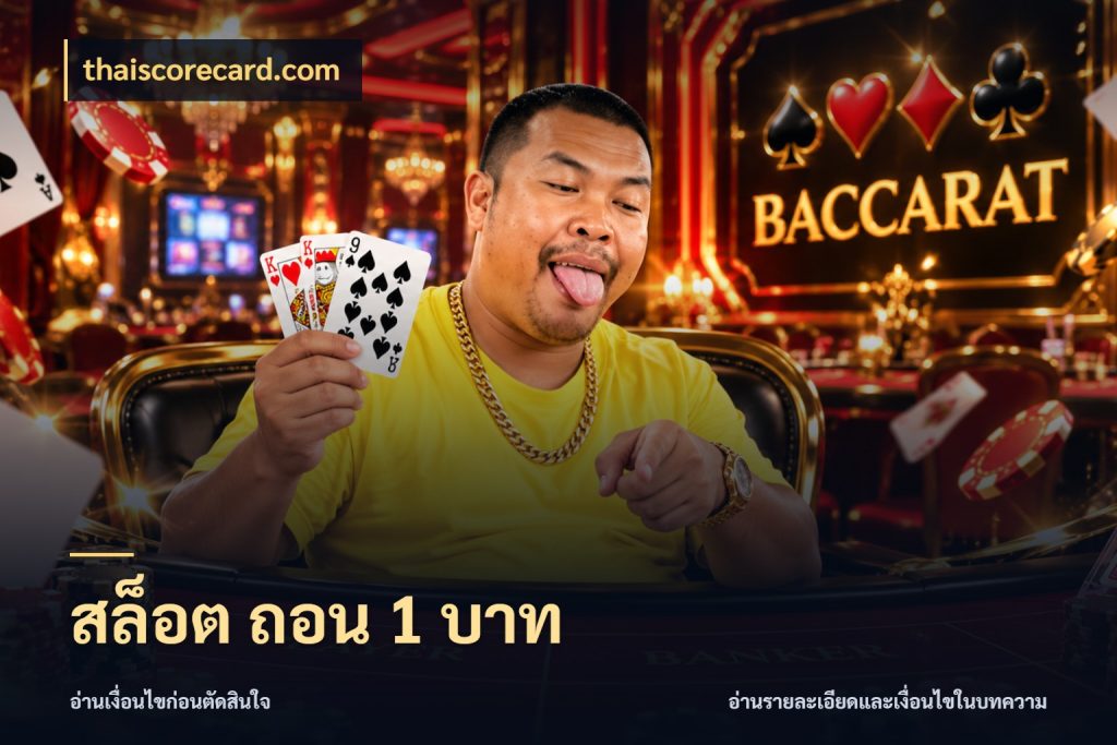 สล็อต ถอน 1 บาท เลือกสไตล์จากยอดและรูปแบบที่ตรงใจ กับ thaiscorecard.com
