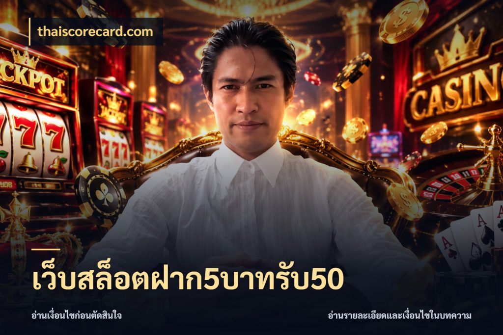 เว็บสล็อตฝาก5บาทรับ50 จับประเด็นยอดรับก่อนเลือกความสนุก กับ thaiscorecard.com