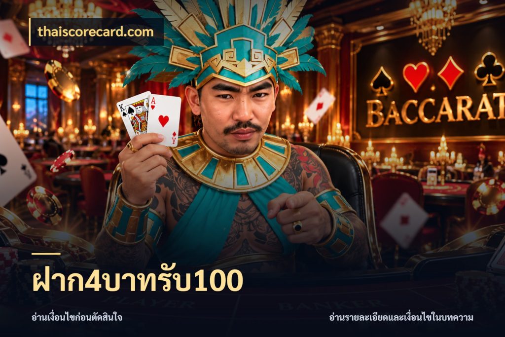 ฝาก4บาทรับ100 สนุกกับตัวเลือกโปรในสไตล์ของคุณ สไตล์ thaiscorecard.com