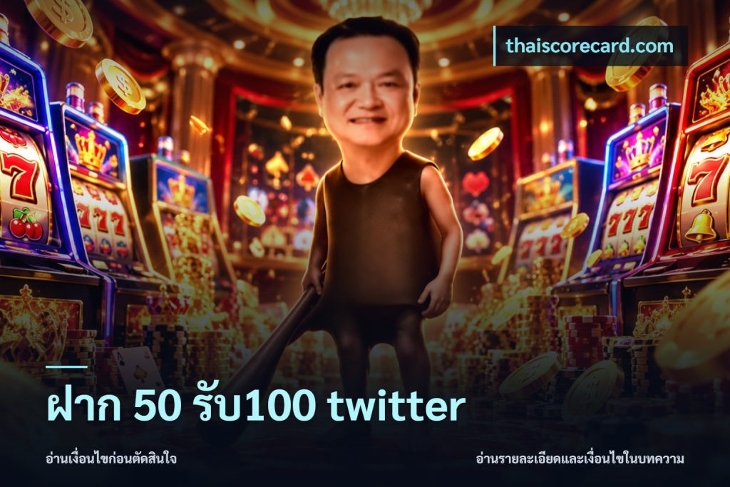 ฝาก 50 รับ100 twitter