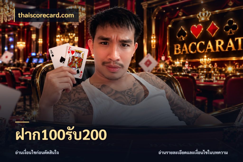 ฝาก100รับ200 จับคู่โบนัสกับสไตล์เกมที่ชอบ สไตล์ thaiscorecard.com