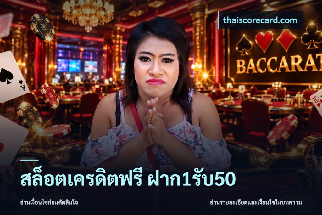 สล็อตเครดิตฟรี ฝาก1รับ50