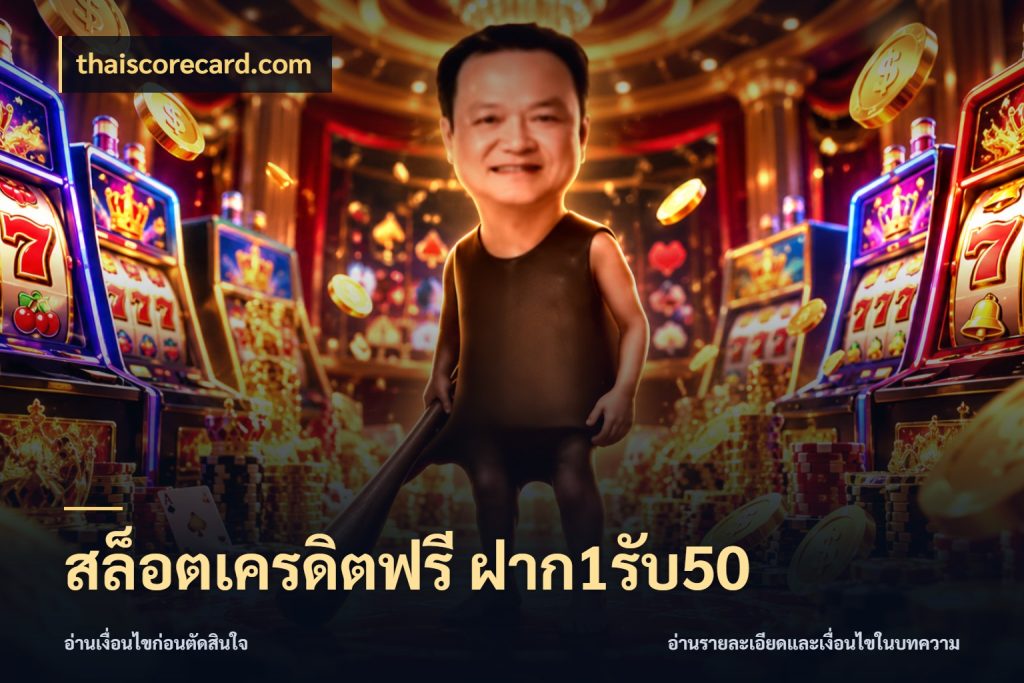 สล็อตเครดิตฟรี ฝาก1รับ50 ยอดฝากและยอดรับในมุมของคนชอบลุ้น สไตล์ thaiscorecard.com