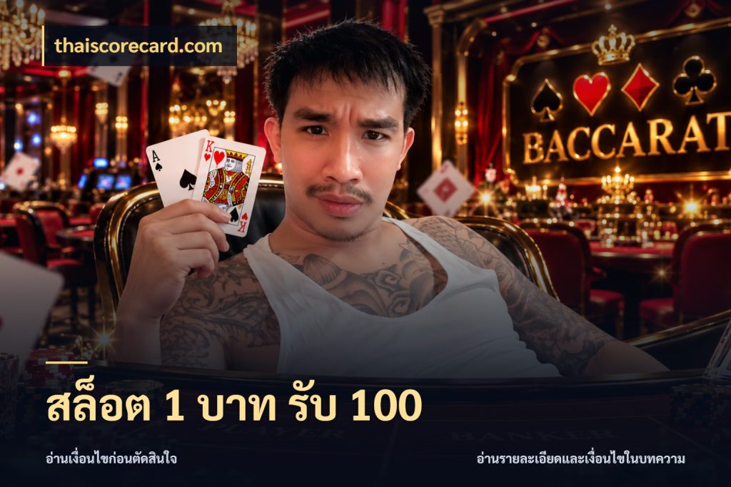 สล็อต 1 บาท รับ 100 เปิดมุมโปรให้เข้ากับเกมแนวโปรด กับ thaiscorecard.com