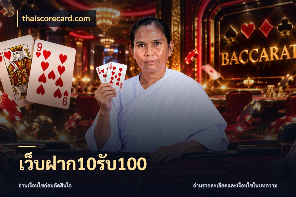 เว็บฝาก10รับ100 สนุกกับตัวเลือกโปรในสไตล์ของคุณ สไตล์ thaiscorecard.com