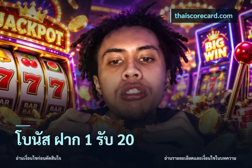 โบนัส ฝาก 1 รับ 20