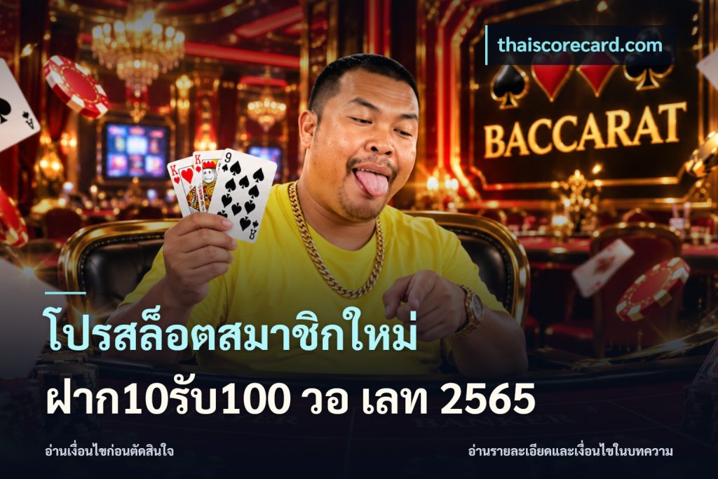 โปรสล็อตสมาชิกใหม่ ฝาก10รับ100 วอ เลท 2565