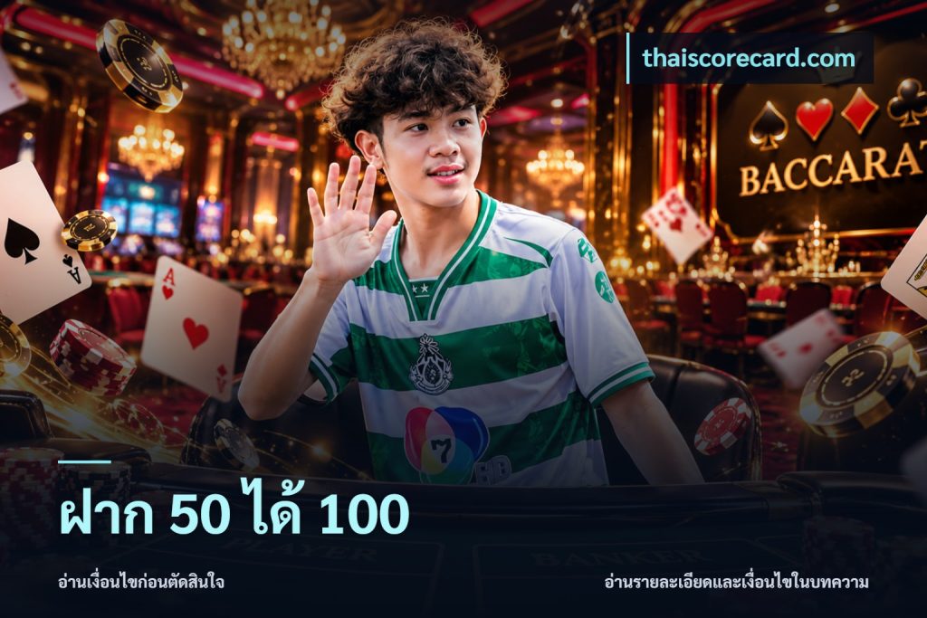 ฝาก 50 ได้ 100