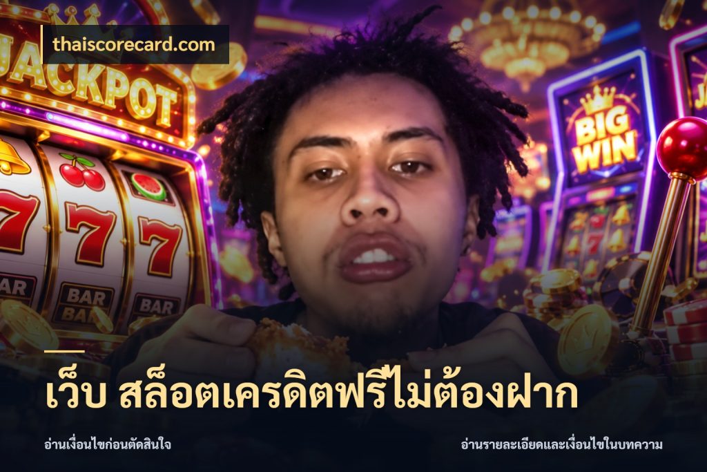 เว็บ สล็อตเครดิตฟรีไม่ต้องฝาก thaiscorecard.com เลือกสไตล์ความสนุกจากรูปแบบเครดิต