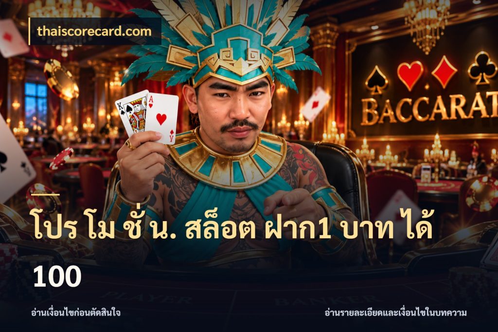 โปร โม ชั่ น. สล็อต ฝาก1 บาท ได้ 100 รูปแบบโบนัสกับสิทธิ์ของสายเกม สไตล์ thaiscorecard.com