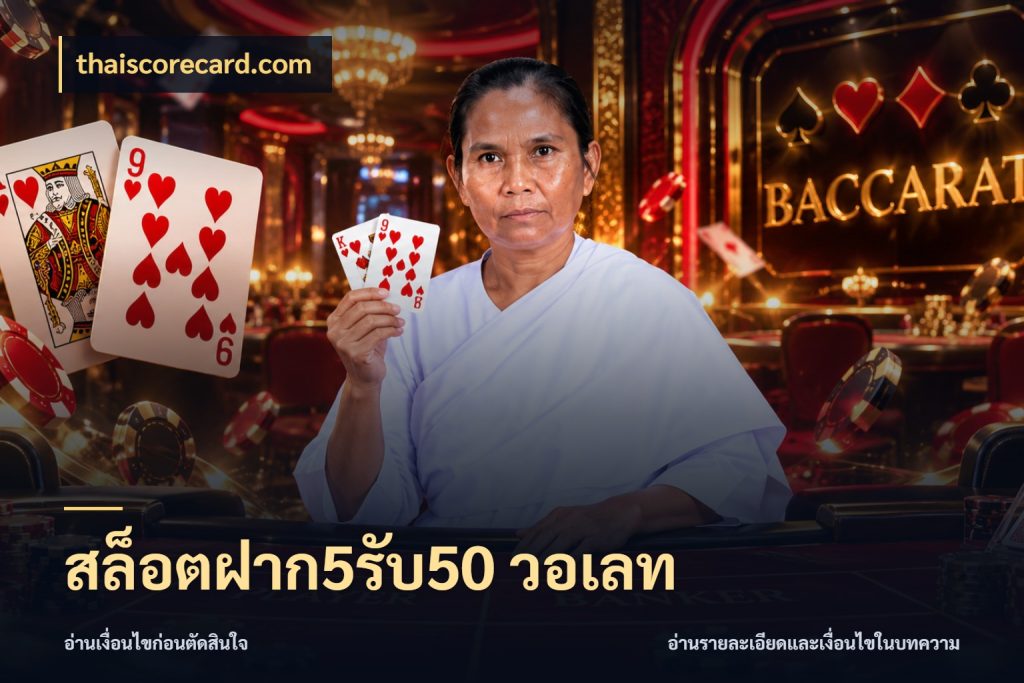สล็อตฝาก5รับ50 วอเลท เปิดมุมโปรให้เข้ากับเกมแนวโปรด กับ thaiscorecard.com