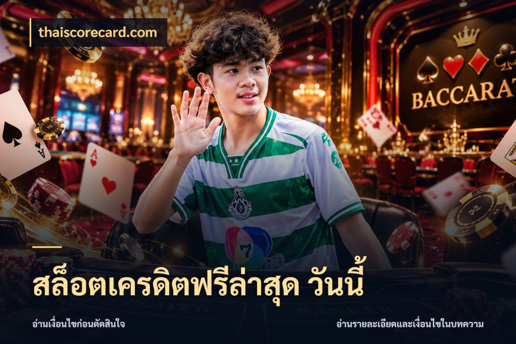 สล็อตเครดิตฟรีล่าสุด วันนี้ เลือกสไตล์ความสนุกจากรูปแบบเครดิต สไตล์ thaiscorecard.com