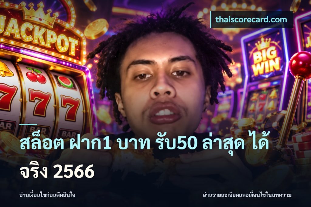 สล็อต ฝาก1 บาท รับ50 ล่าสุด ได้ จริง 2566