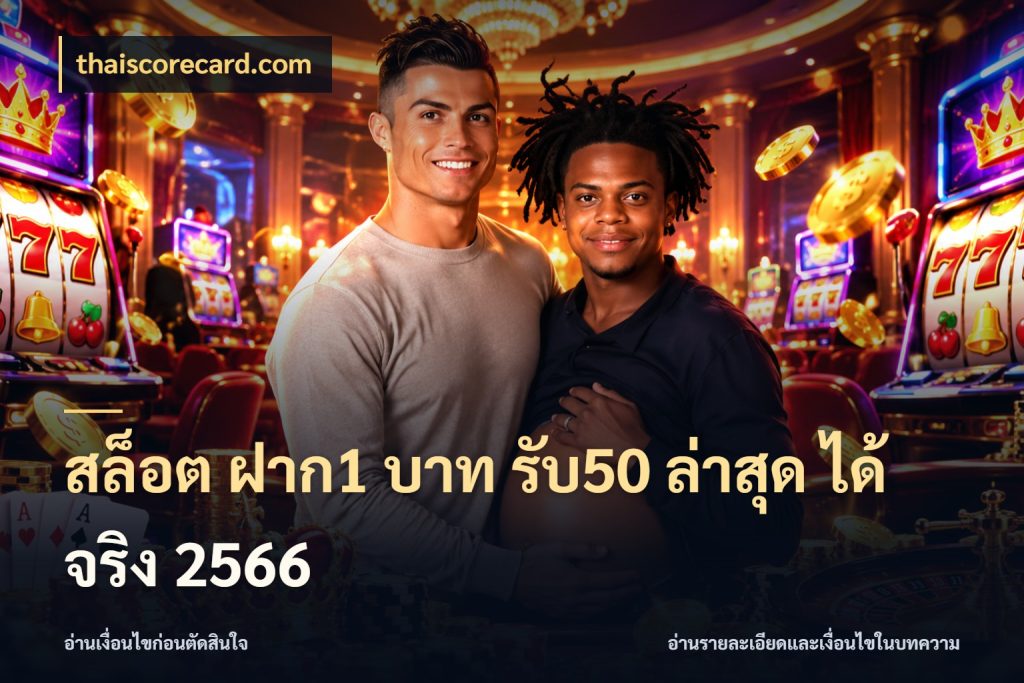 สล็อต ฝาก1 บาท รับ50 ล่าสุด ได้ จริง 2566 สนุกกับตัวเลือกโปรในสไตล์ของคุณ ในมุม thaiscorecard.com