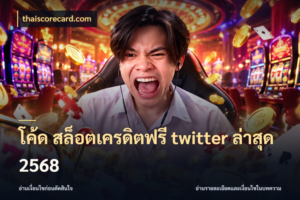 โค้ด สล็อตเครดิตฟรี twitter ล่าสุด 2568 เครดิตฟรีกับจังหวะลุ้นที่คุณเลือก สไตล์ thaiscorecard.com