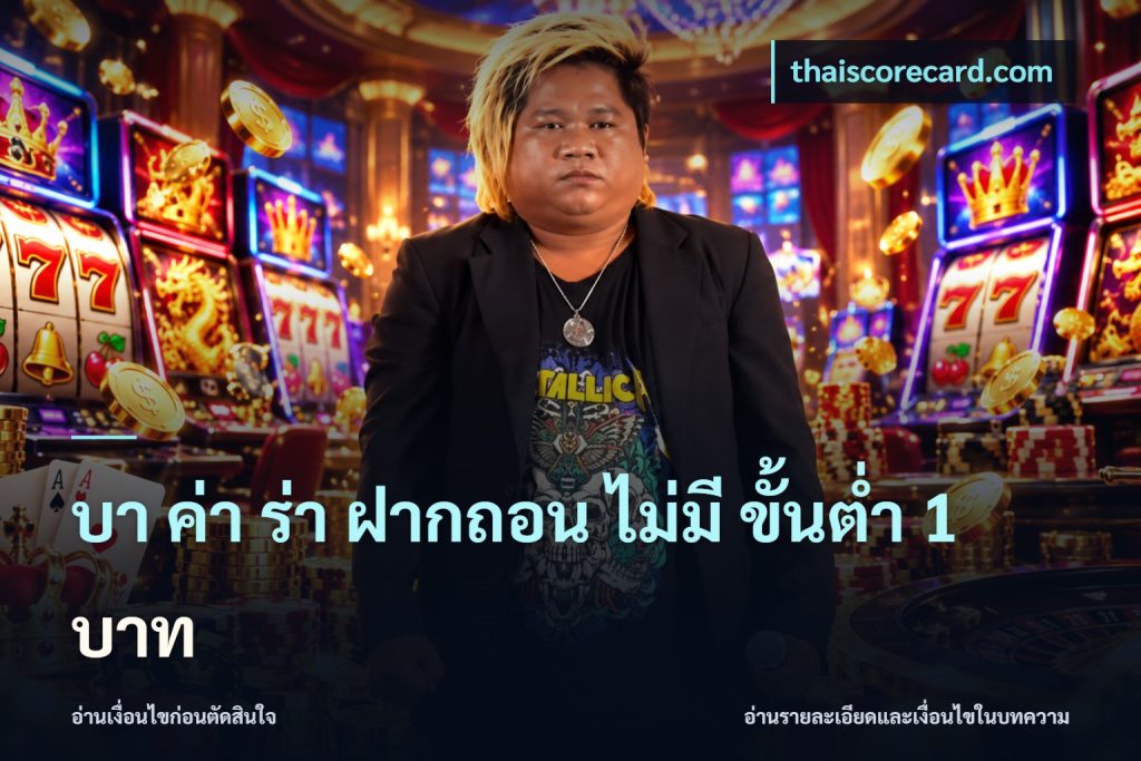 บา ค่า ร่า ฝากถอน ไม่มี ขั้นต่ำ 1 บาท