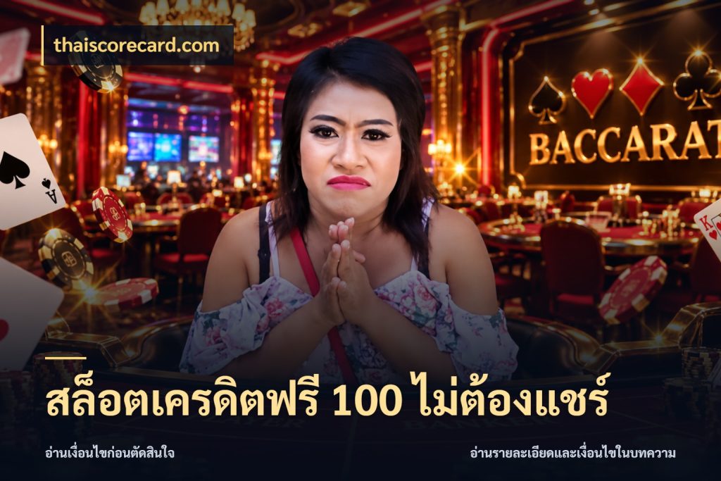 สล็อตเครดิตฟรี 100 ไม่ต้องแชร์ จับมุมเด่นของเครดิตฟรีให้ตรงใจ ในมุม thaiscorecard.com