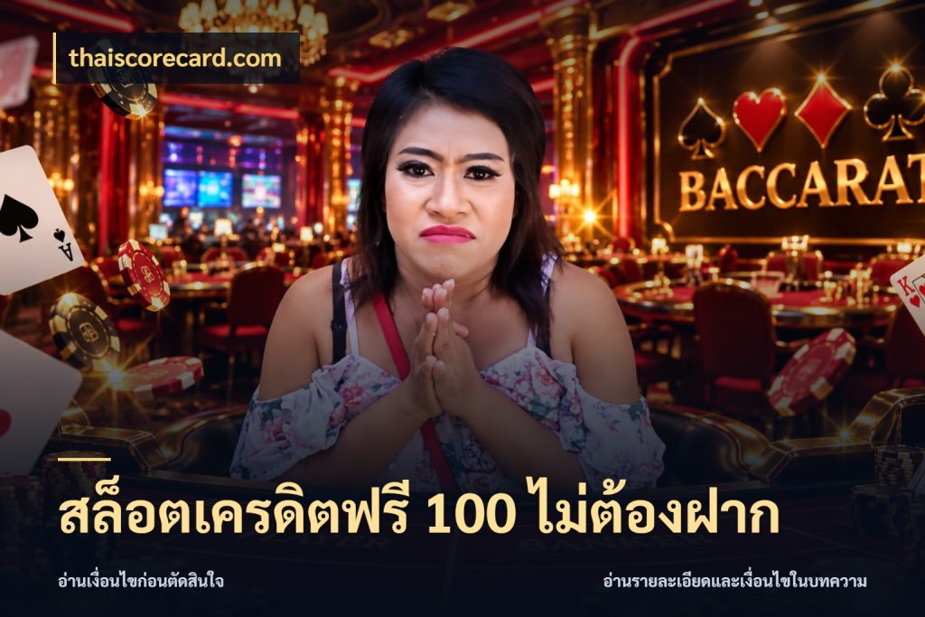 สล็อตเครดิตฟรี 100 ไม่ต้องฝาก thaiscorecard.com เลือกสไตล์ความสนุกจากรูปแบบเครดิต