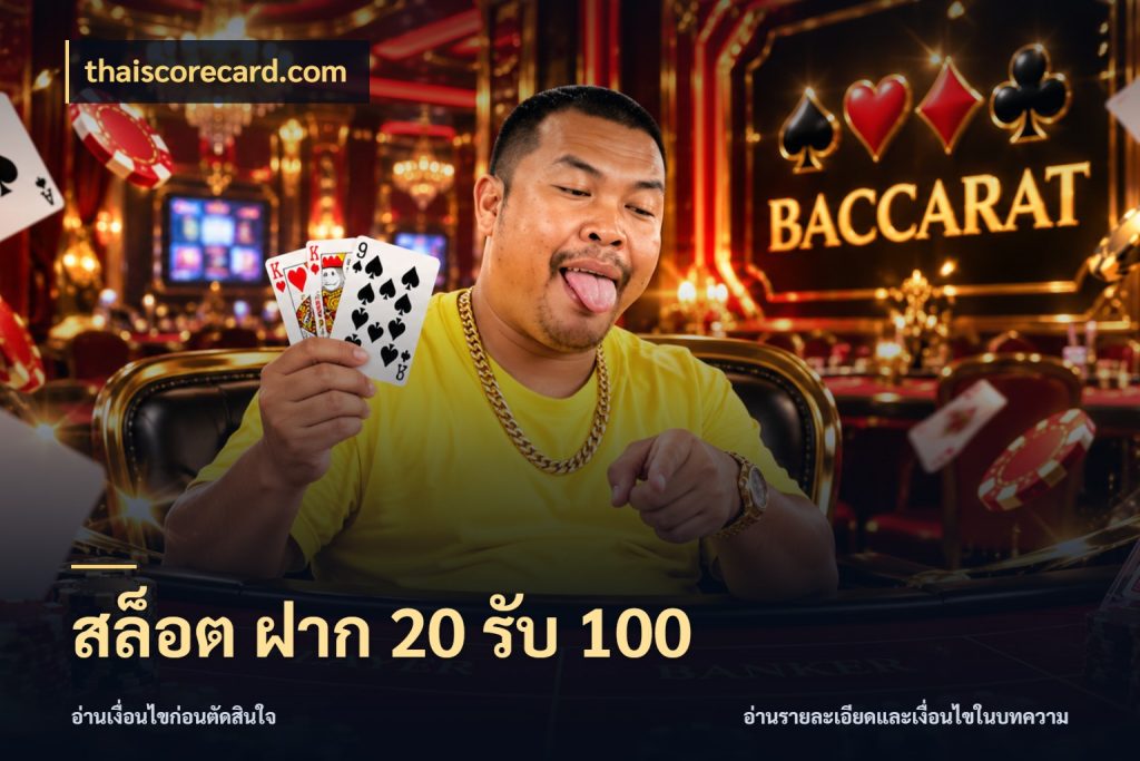 สล็อต ฝาก 20 รับ 100 จับประเด็นยอดรับก่อนเลือกความสนุก กับ thaiscorecard.com