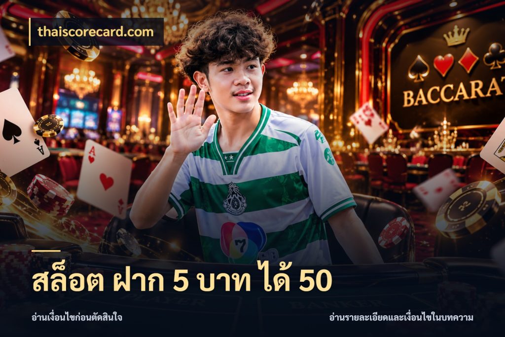 สล็อต ฝาก 5 บาท ได้ 50 สนุกกับตัวเลือกโปรในสไตล์ของคุณ สไตล์ thaiscorecard.com