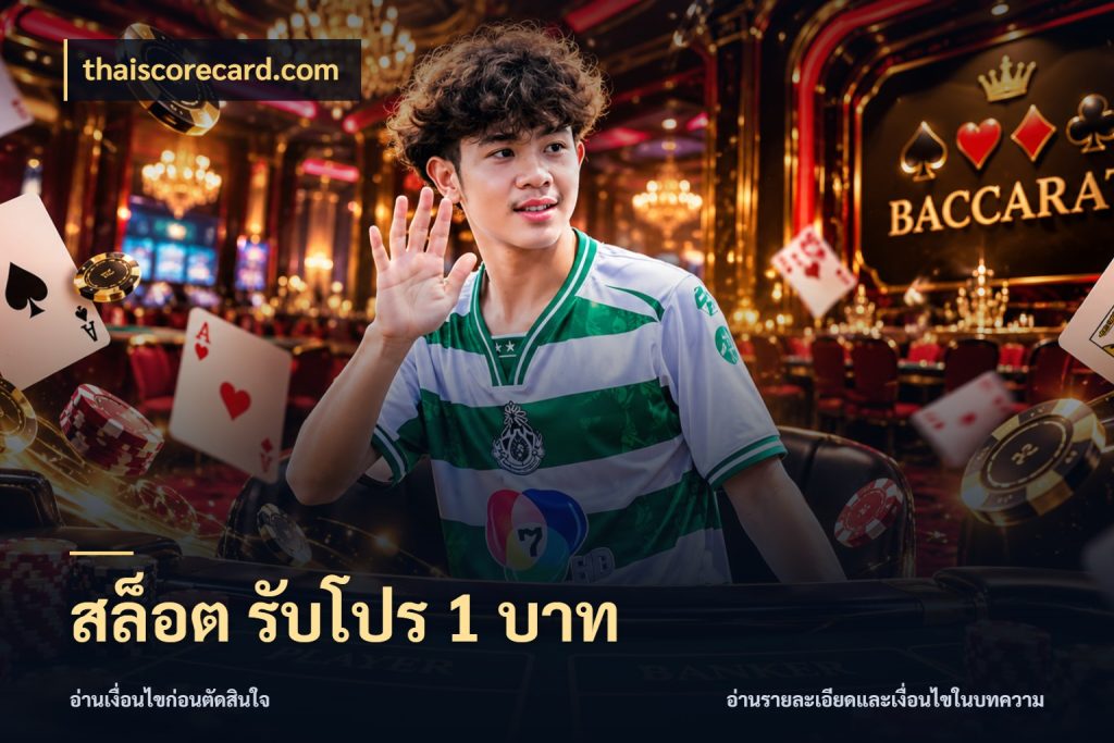 สล็อต รับโปร 1 บาท เปิดมุมยอดเริ่มต้นสำหรับคนชอบเกม กับ thaiscorecard.com