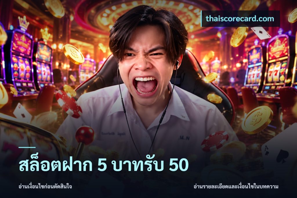 สล็อตฝาก 5 บาทรับ 50