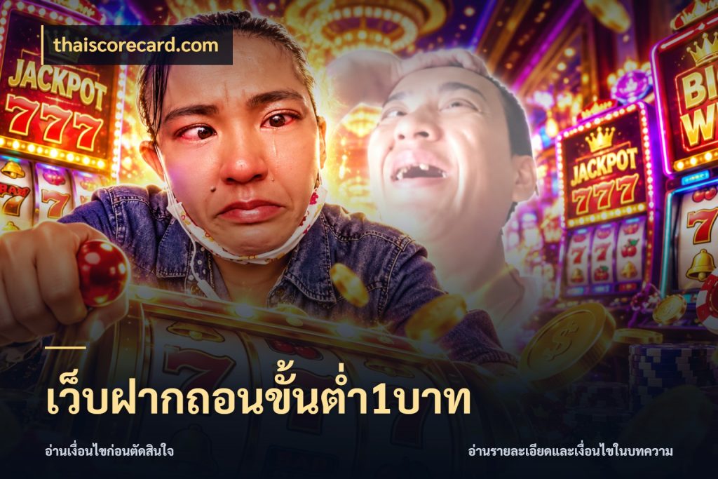 เว็บฝากถอนขั้นต่ำ1บาท สายทุนน้อยเลือกความสนุกให้พอดี สไตล์ thaiscorecard.com
