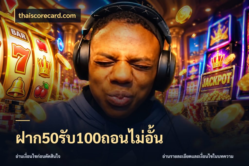 ฝาก50รับ100ถอนไม่อั้น จับคู่โบนัสกับสไตล์เกมที่ชอบ สไตล์ thaiscorecard.com
