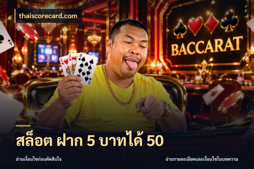 สล็อต ฝาก 5 บาทได้ 50 thaiscorecard.com เปิดมุมโปรให้เข้ากับเกมแนวโปรด