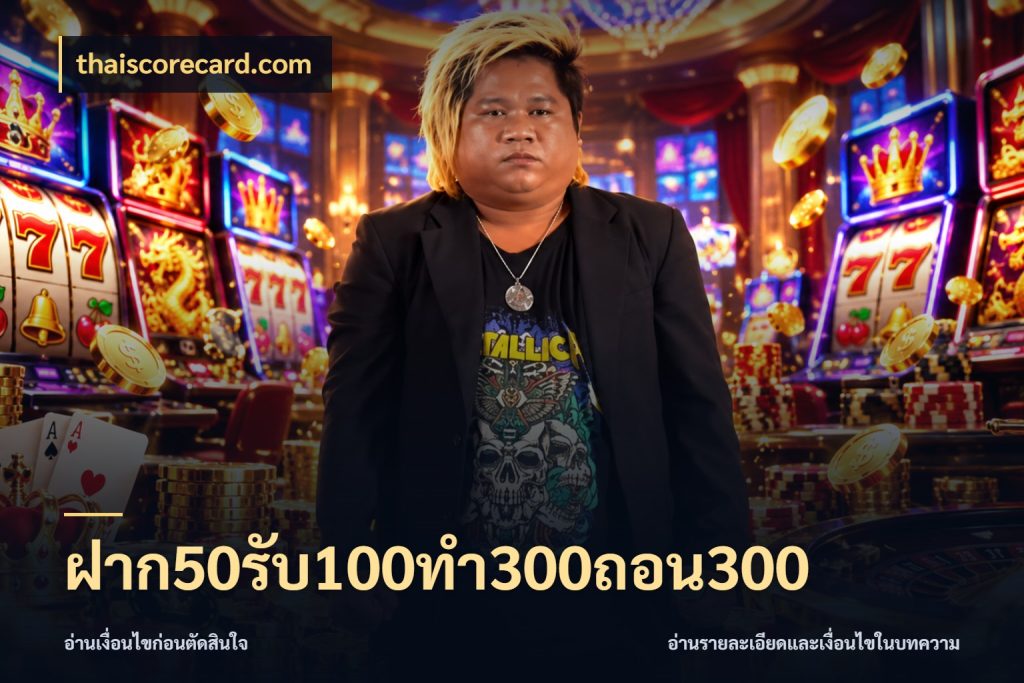 ฝาก50รับ100ทํา300ถอน300 จับประเด็นยอดรับก่อนเลือกความสนุก สไตล์ thaiscorecard.com