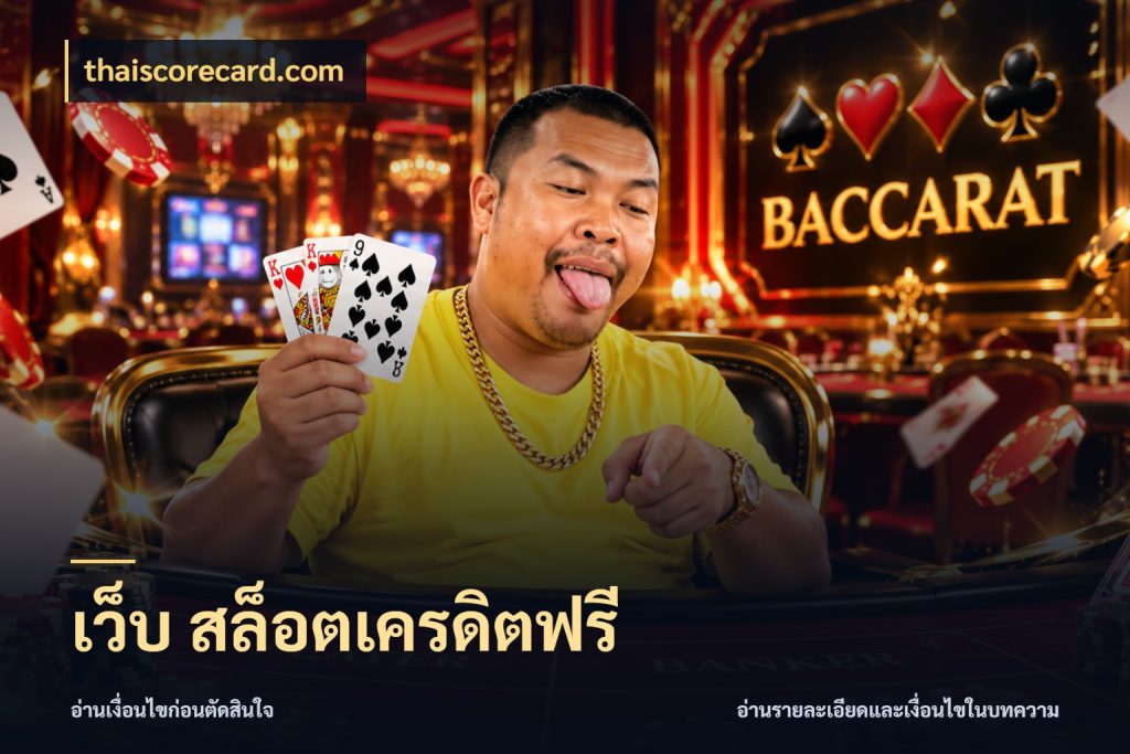 เว็บ สล็อตเครดิตฟรี thaiscorecard.com เครดิตฟรีกับจังหวะลุ้นที่คุณเลือก