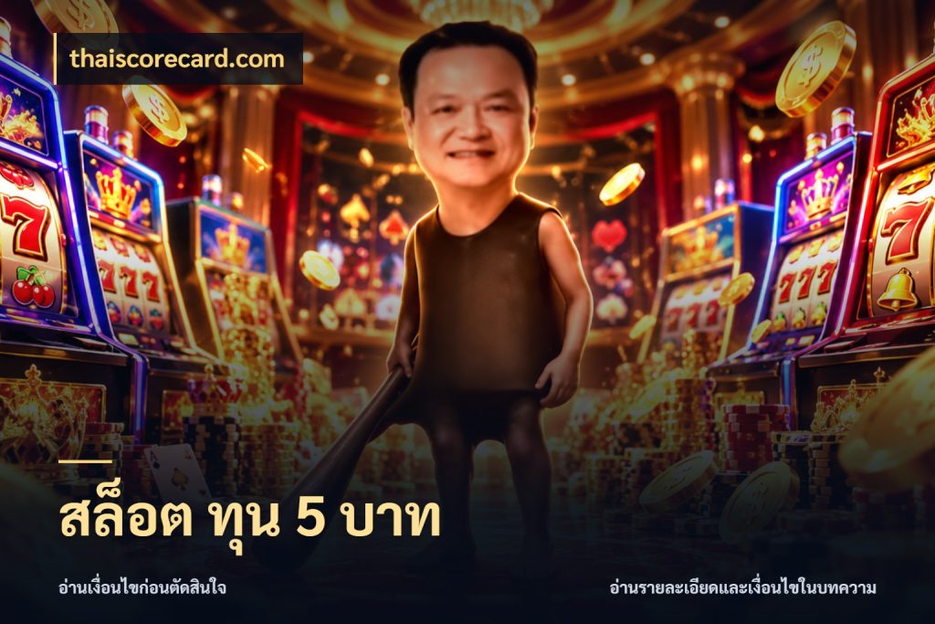 สล็อต ทุน 5 บาท ยอดเริ่มต้นน่าจับตากับสิทธิ์ที่เกี่ยวข้อง ในมุม thaiscorecard.com