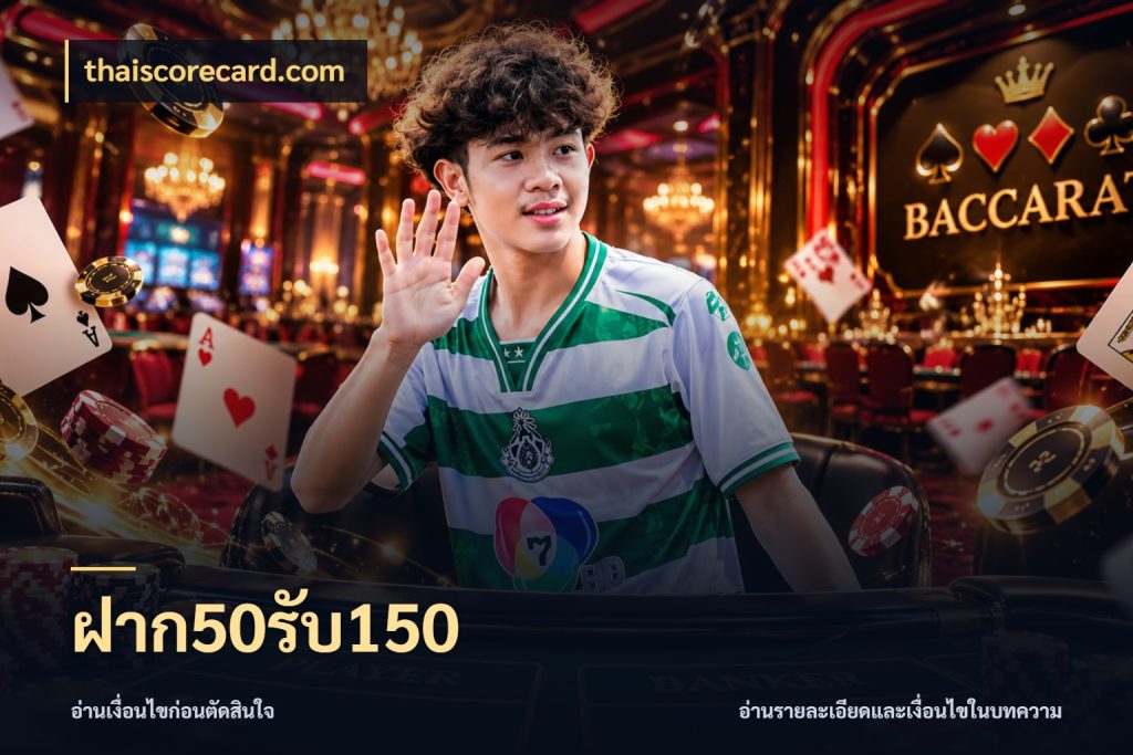 ฝาก50รับ150 โปรยอดรับที่สายเกมสนใจ สไตล์ thaiscorecard.com