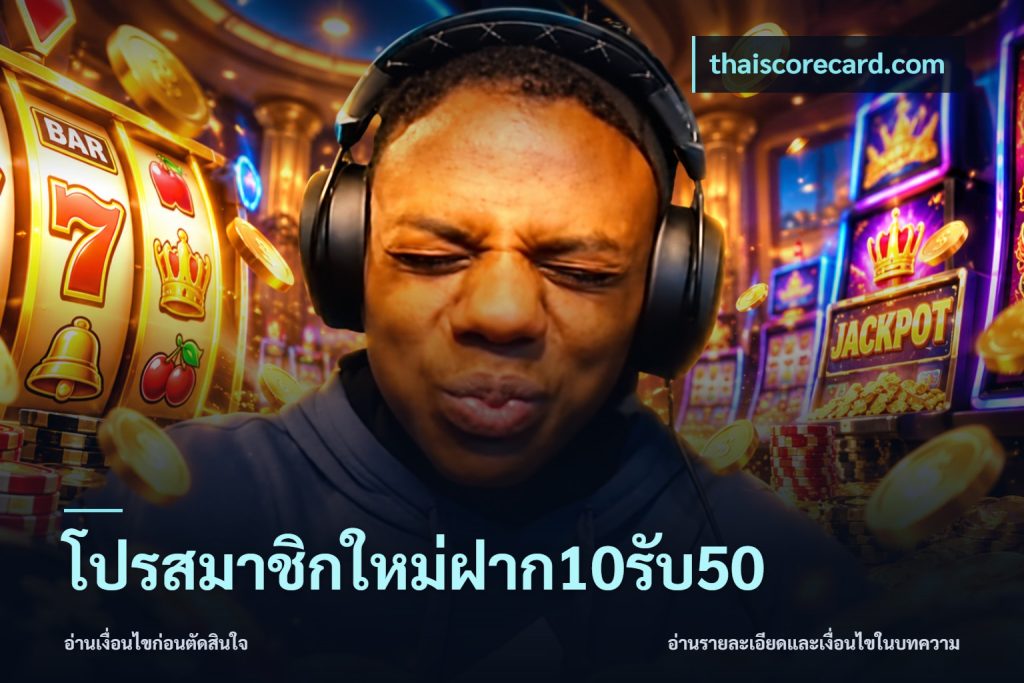 โปรสมาชิกใหม่ฝาก10รับ50