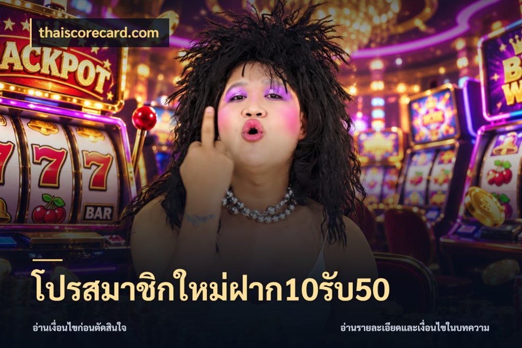 โปรสมาชิกใหม่ฝาก10รับ50 เปิดมุมโปรให้เข้ากับเกมแนวโปรด ในมุม thaiscorecard.com