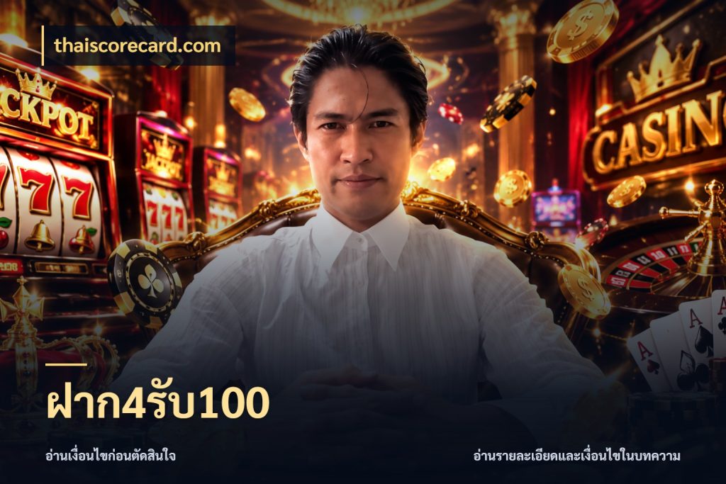 ฝาก4รับ100 เปิดมุมโปรให้เข้ากับเกมแนวโปรด สไตล์ thaiscorecard.com