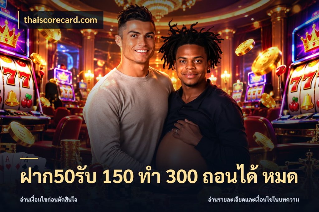 ฝาก50รับ 150 ทำ 300 ถอนได้ หมด สนุกกับตัวเลือกโปรในสไตล์ของคุณ ในมุม thaiscorecard.com