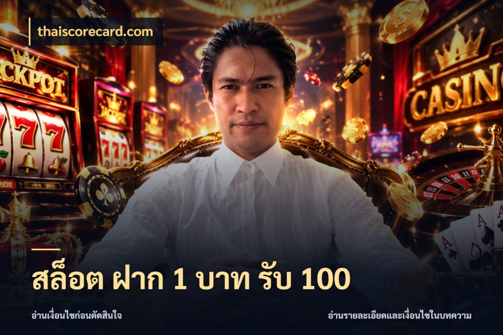 สล็อต ฝาก 1 บาท รับ 100 จุดเด่นของเครดิตที่คนชอบเกมอยากรู้ สไตล์ thaiscorecard.com