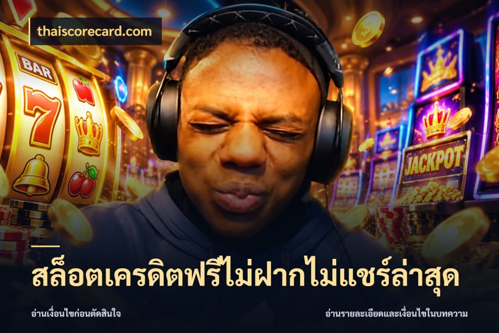 สล็อตเครดิตฟรีไม่ฝากไม่แชร์ล่าสุด เครดิตฟรีในมุมที่สายโบนัสสนใจ สไตล์ thaiscorecard.com